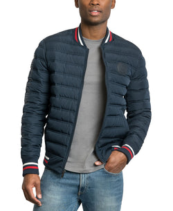 Michael Kors Cloudcroft Quilted Bomber Jacket Midnight thumbnail 1