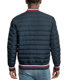 Michael Kors Cloudcroft Quilted Bomber Jacket Midnight thumbnail 2