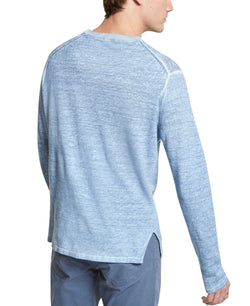 Michael Kors Cold Dye Linen Sweater Chambray thumbnail 2