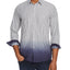 Michael Kors Dip-dyed Striped Slim Fit Shirt Midnight
