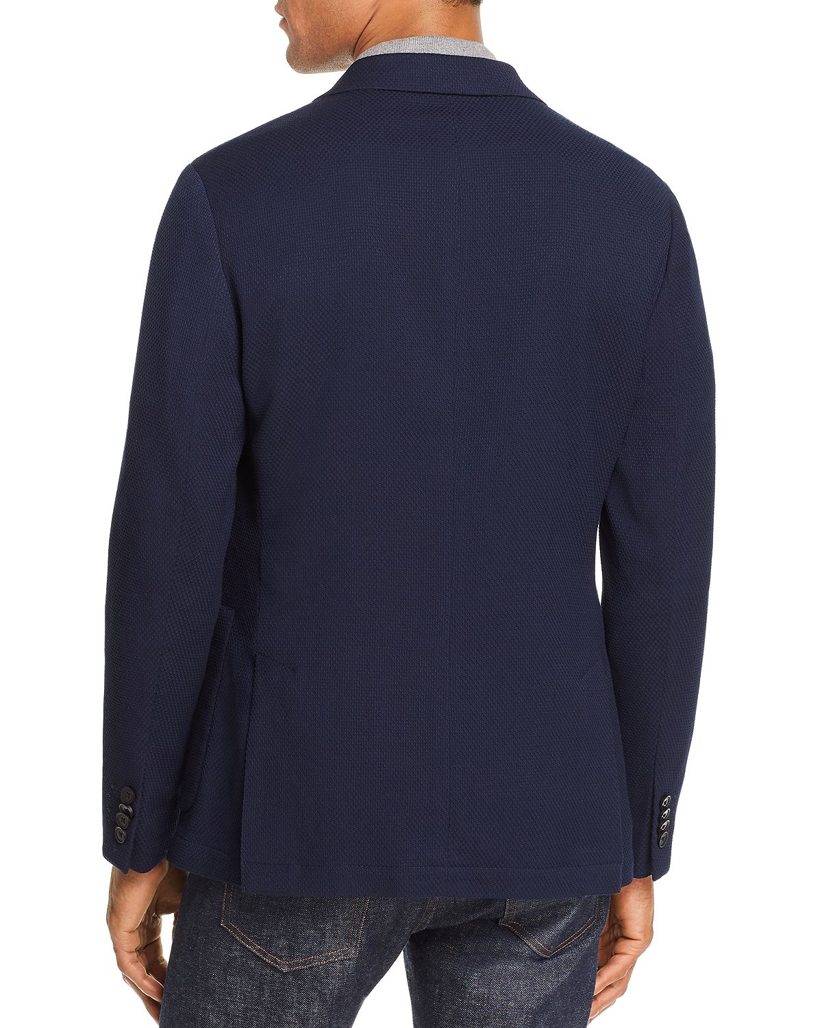 Michael Kors Dobby Slim Fit Sport Coat Midnight