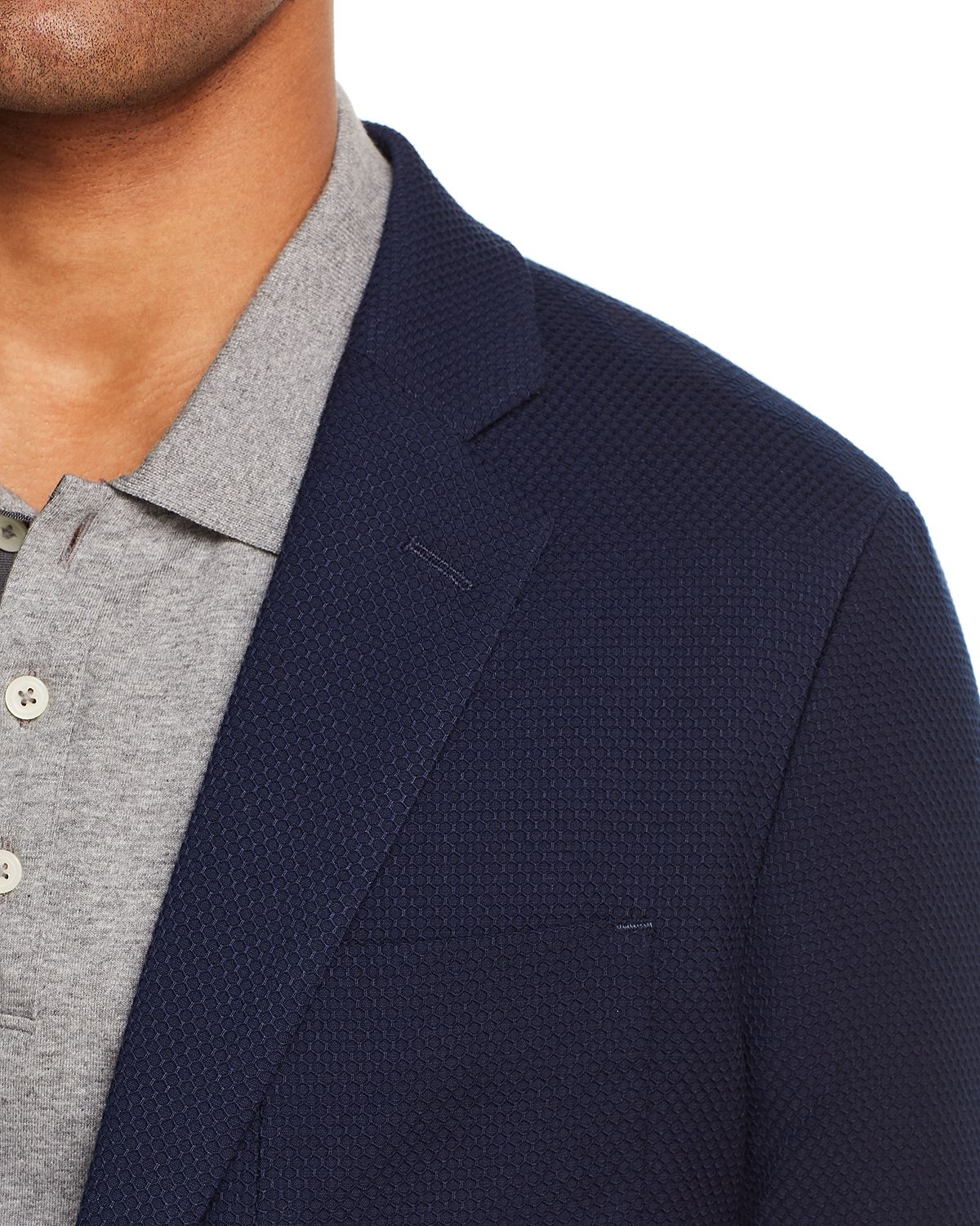 Michael Kors Dobby Slim Fit Sport Coat Midnight
