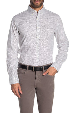 Michael Kors Dylan Dot Print Slim Fit Shirt thumbnail 1