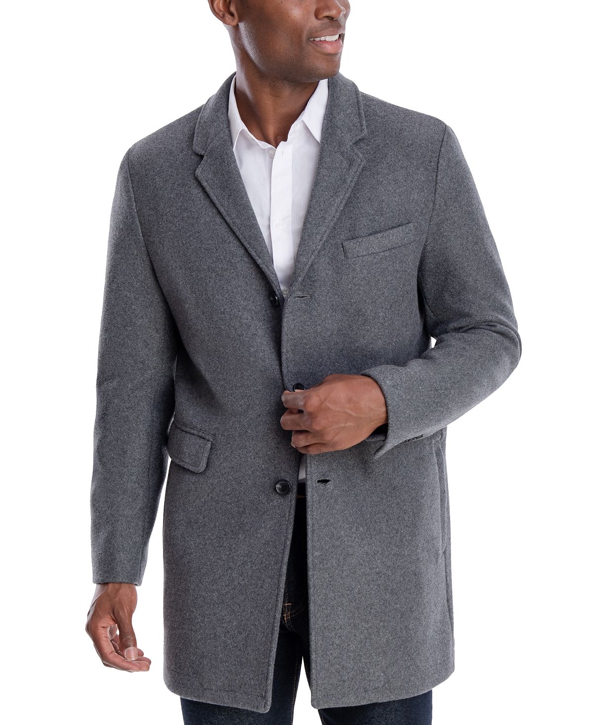 Michael Kors Ghent Slim-fit Overcoat Medium grey