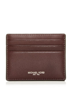 Michael Kors Henry Leather Card Case Red thumbnail 1