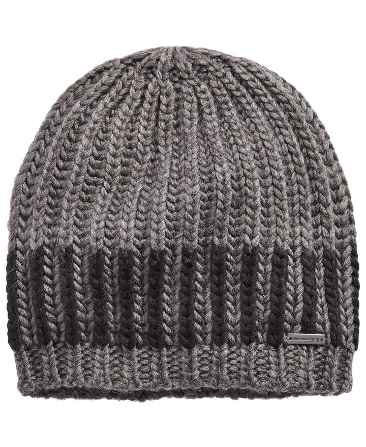 Michael Kors Hidden Stripe Beanie Charcoal