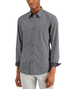 Michael Kors Link-print Shirt Black thumbnail 1