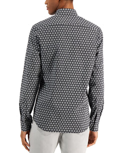 Michael Kors Link-print Shirt Black thumbnail 3