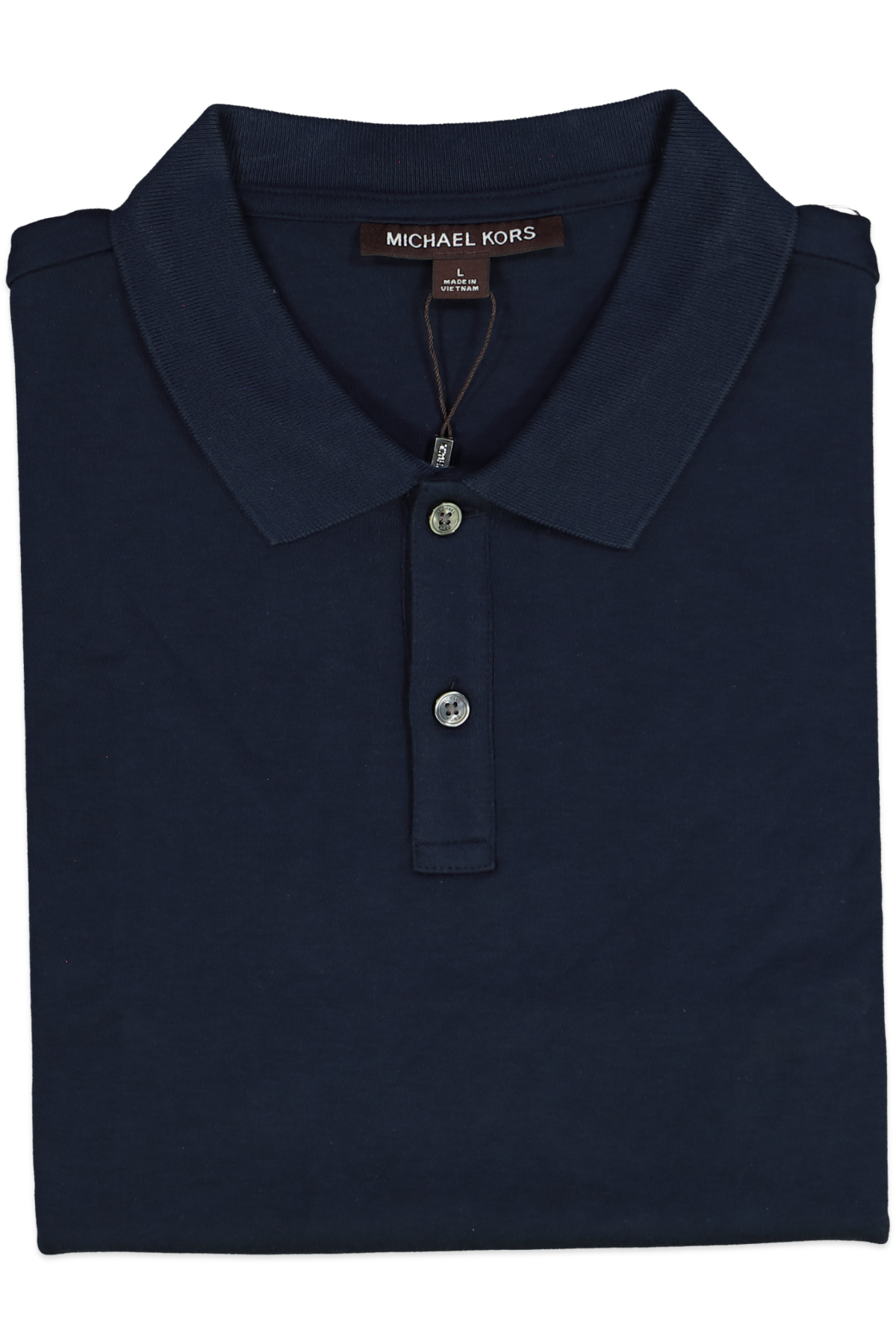 Michael Kors MIDNIGHT BLUE Ribbon Side Stripe Polo Shirt