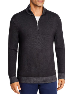 Michael Kors Merino Wool Half-zip Sweater Charcoal thumbnail 1