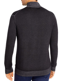 Michael Kors Merino Wool Half-zip Sweater Charcoal thumbnail 2