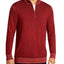 Michael Kors Merino Wool Half-zip Sweater Garnet