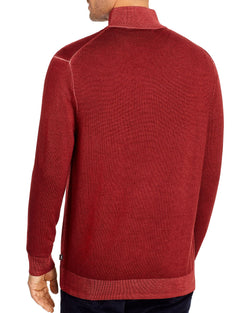Michael Kors Merino Wool Half-zip Sweater Garnet thumbnail 2