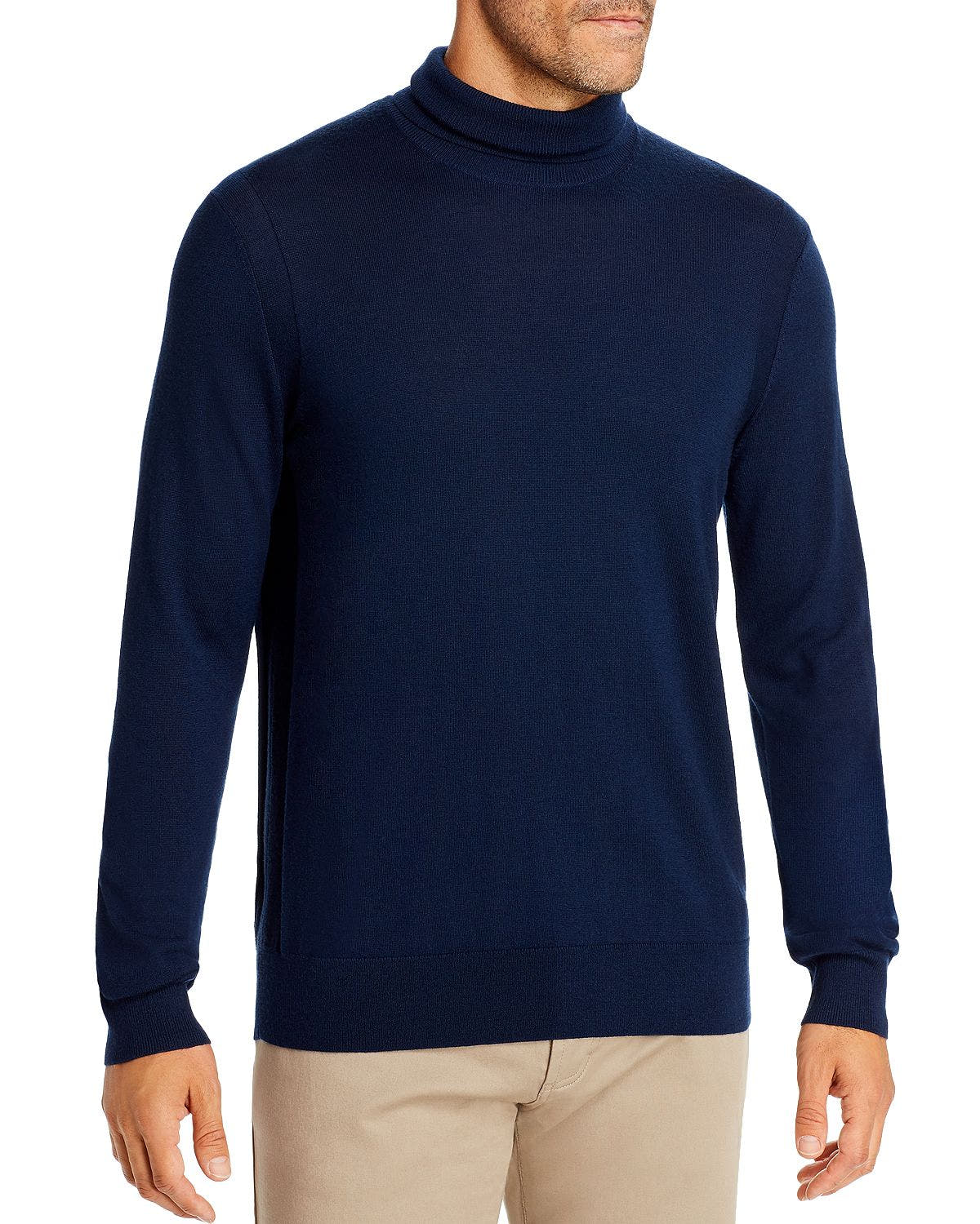 Michael Kors Merino Wool Turtleneck Sweater Midnight
