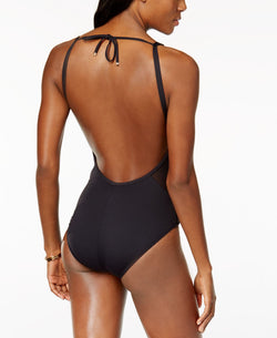Michael Kors Michael Illusion One-piece Swimsuit Black thumbnail 2