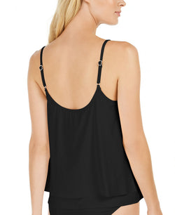 Michael Kors Michael Layered Underwire Tankini Top Black thumbnail 2