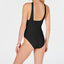 Michael Kors Michael Solid Convertible Ruched One-piece Swimsuit Black