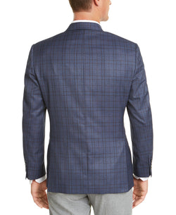 Michael Kors Modern-fit Patterned Blazer Blue thumbnail 2