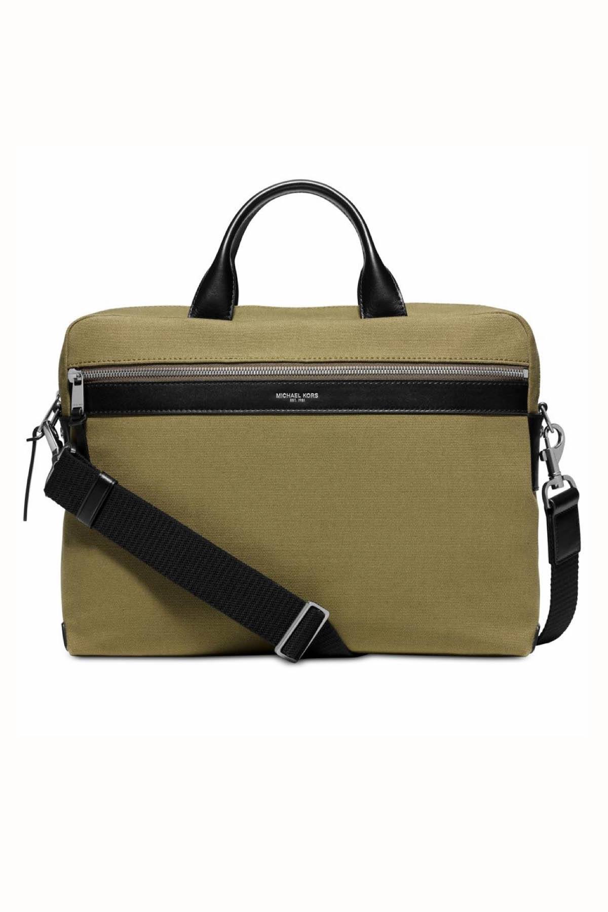 Michael Kors Moss-Green Medium Grant Briefcase