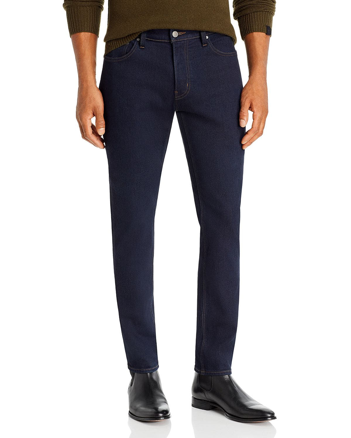 Michael Kors Parker Slim Fit Jeans In Indigo Rinse Wash