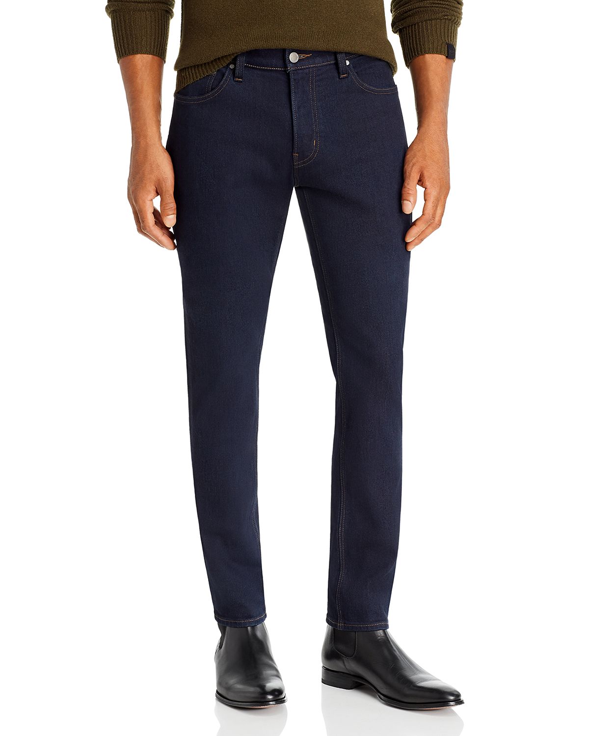 Michael Kors Parker Slim Fit Jeans In Indigo Rinse Wash