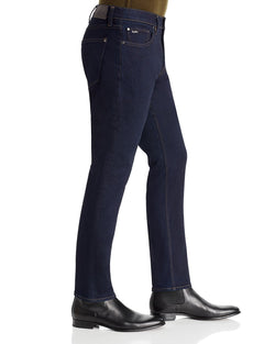 Michael Kors Parker Slim Fit Jeans In Indigo Rinse Wash thumbnail 2