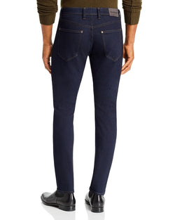Michael Kors Parker Slim Fit Jeans In Indigo Rinse Wash thumbnail 3