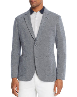 Michael Kors Piqu Classic Fit Blazer Midnight thumbnail 1