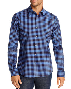 Michael Kors Preston Slim Fit Shirt Midnight thumbnail 1