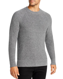 Michael Kors Ribbed Crewneck Sweater Ash Melange thumbnail 1