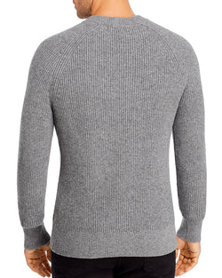 Michael Kors Ribbed Crewneck Sweater Ash Melange thumbnail 2
