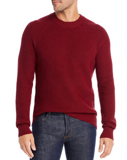 Michael Kors Ribbed Crewneck Sweater Merlot thumbnail 1