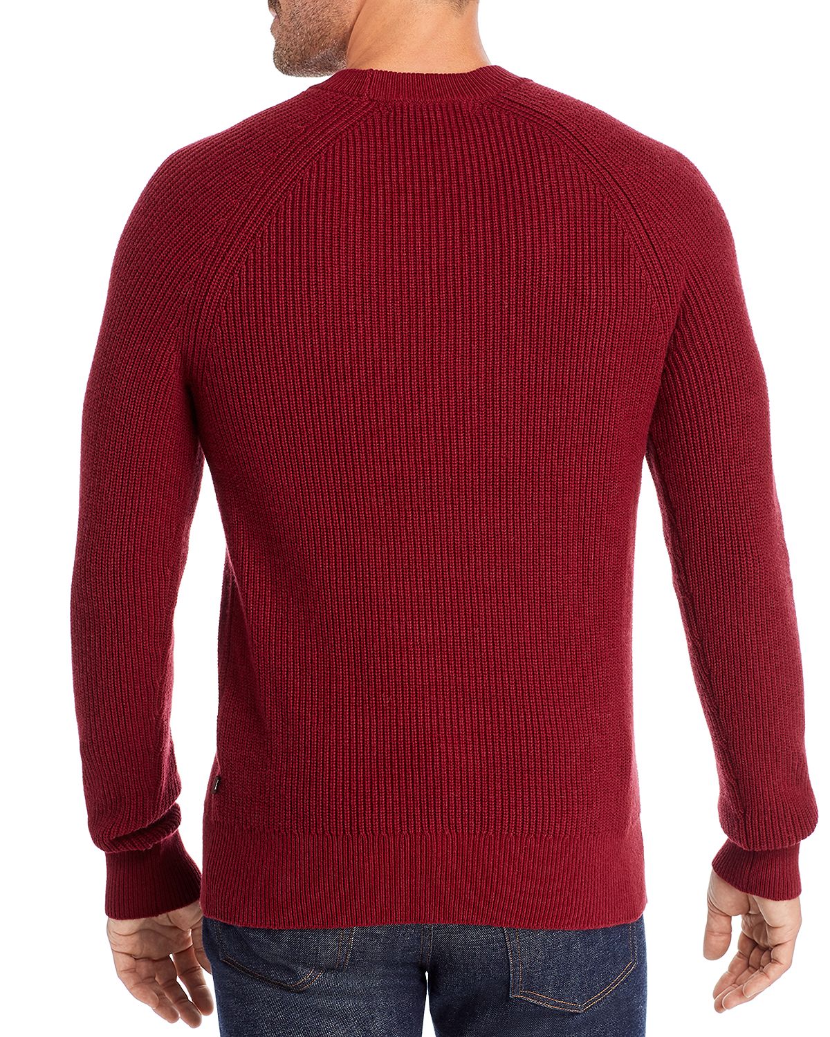 Michael Kors Ribbed Crewneck Sweater Merlot