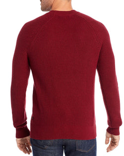 Michael Kors Ribbed Crewneck Sweater Merlot thumbnail 2