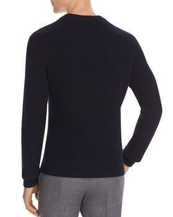 Michael Kors Ribbed Crewneck Sweater Navy thumbnail 2