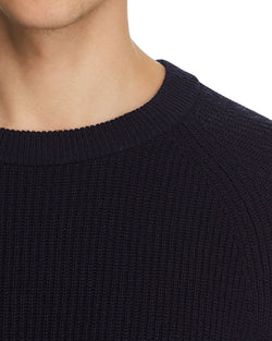 Michael Kors Ribbed Crewneck Sweater Navy thumbnail 3