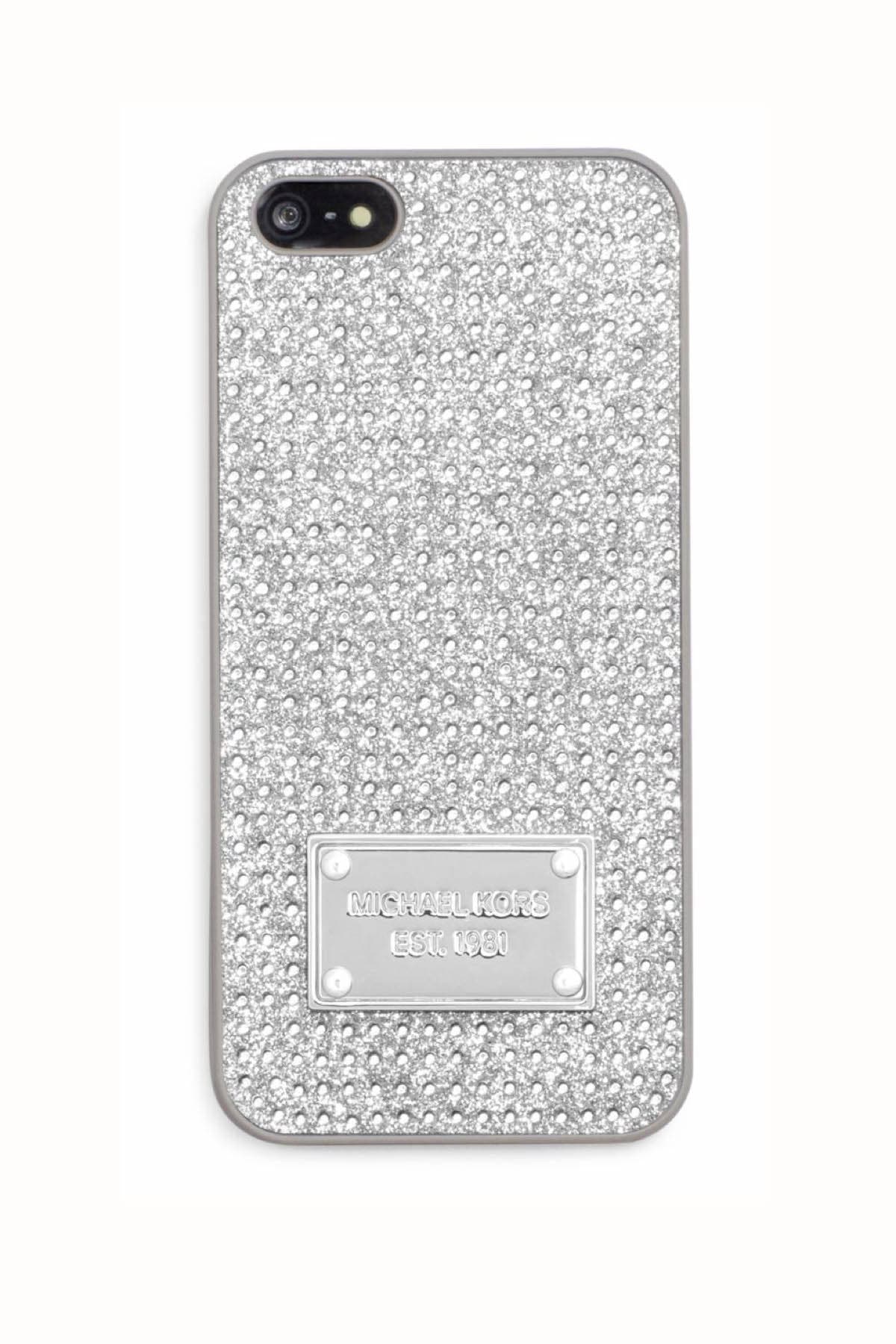 Michael Kors Silver Crystal iPhone Snap-On Case