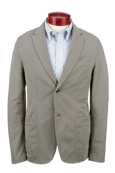 Michael Kors Storm-Grey Slim-Fit Garment-Dyed Cotton-Twill Sport Coat