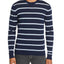 Michael Kors Striped Crewneck Sweater Midnight