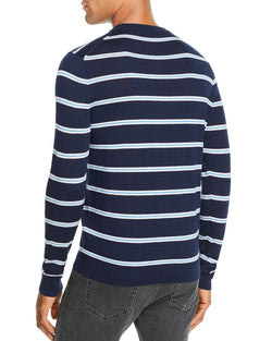Michael Kors Striped Crewneck Sweater Midnight thumbnail 2