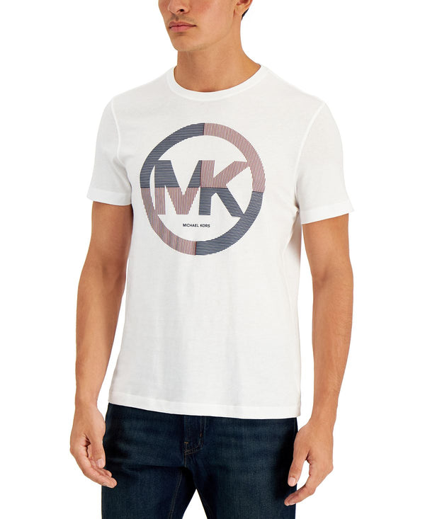 Michael Kors Striped Logo T-shirt White