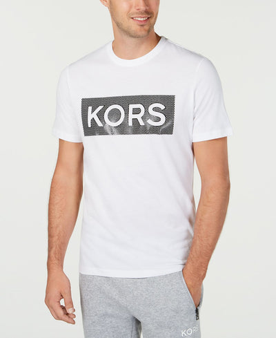 Michael Kors Textured Logo Graphic T-shirt White