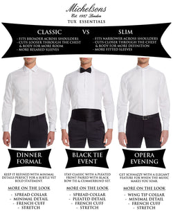 Michelsons Of London Classic/regular Fit Stretch Solid French Cuff Tuxedo Shirt White thumbnail 2
