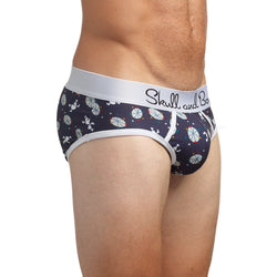 Mid-Century Modern Print Brief in Navy thumbnail 2