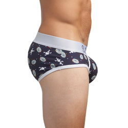 Mid-Century Modern Print Brief in Navy thumbnail 3