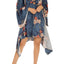 Midnight Bakery Blue Aloha Floral Kimono