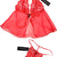Midnight Magic Red Lace/Mesh Babydoll Cami & G-String 2-Pc Set