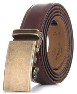 Mio Marino Designer Ratchet Belts Cranberry thumbnail 1