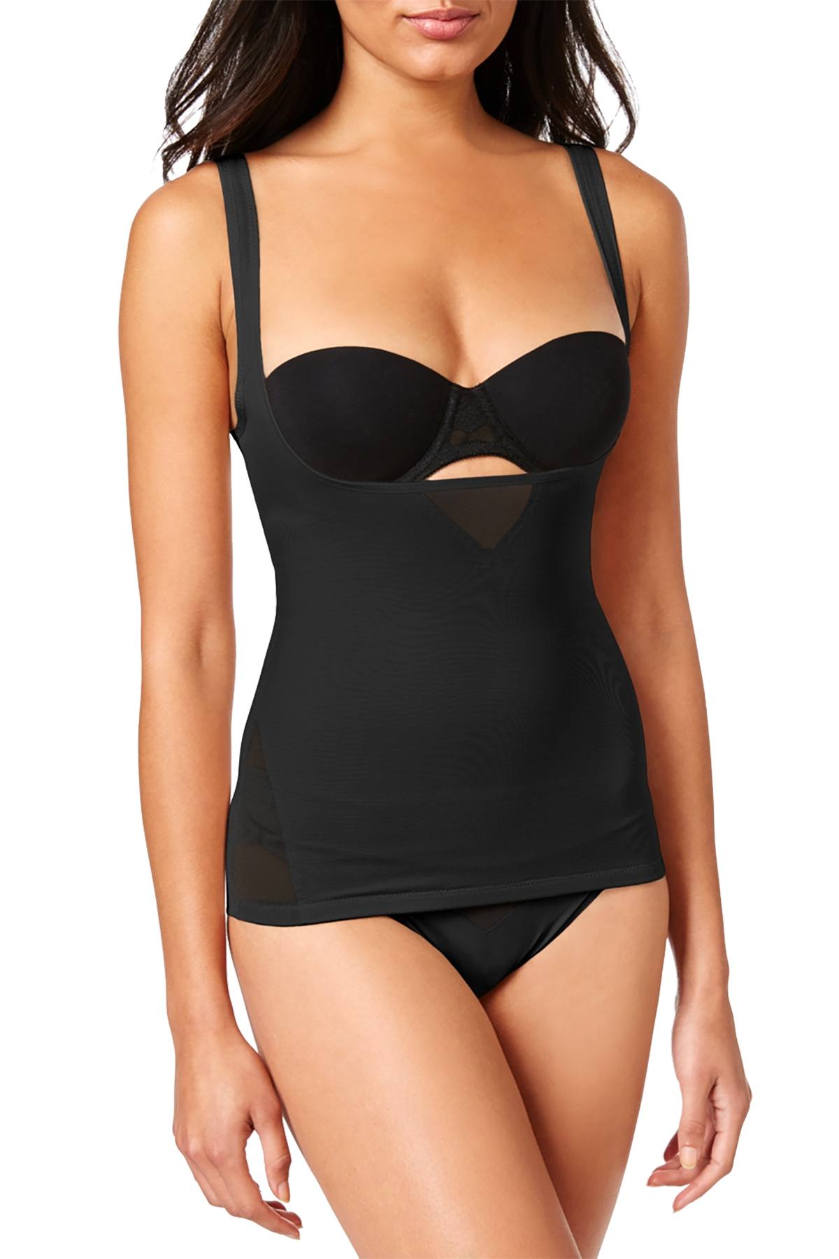 Miraclesuit Black Sheer Extra Firm Tummy Control Step In Torsette