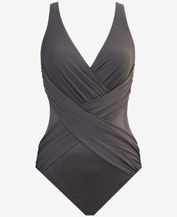 Miraclesuit Illusionist Crossover Allover Slimming One-piece Swimsuit Mineral Green thumbnail 4